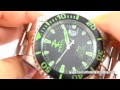 Invicta Watches Men's 1543 Reserve Pro Grand Diver Lithium Green Lume Swiss Made Watch