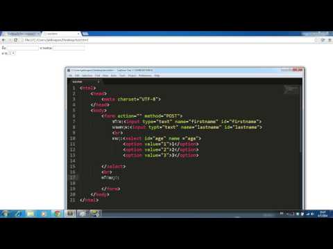 html ตอนที่ 11 สร้าง form