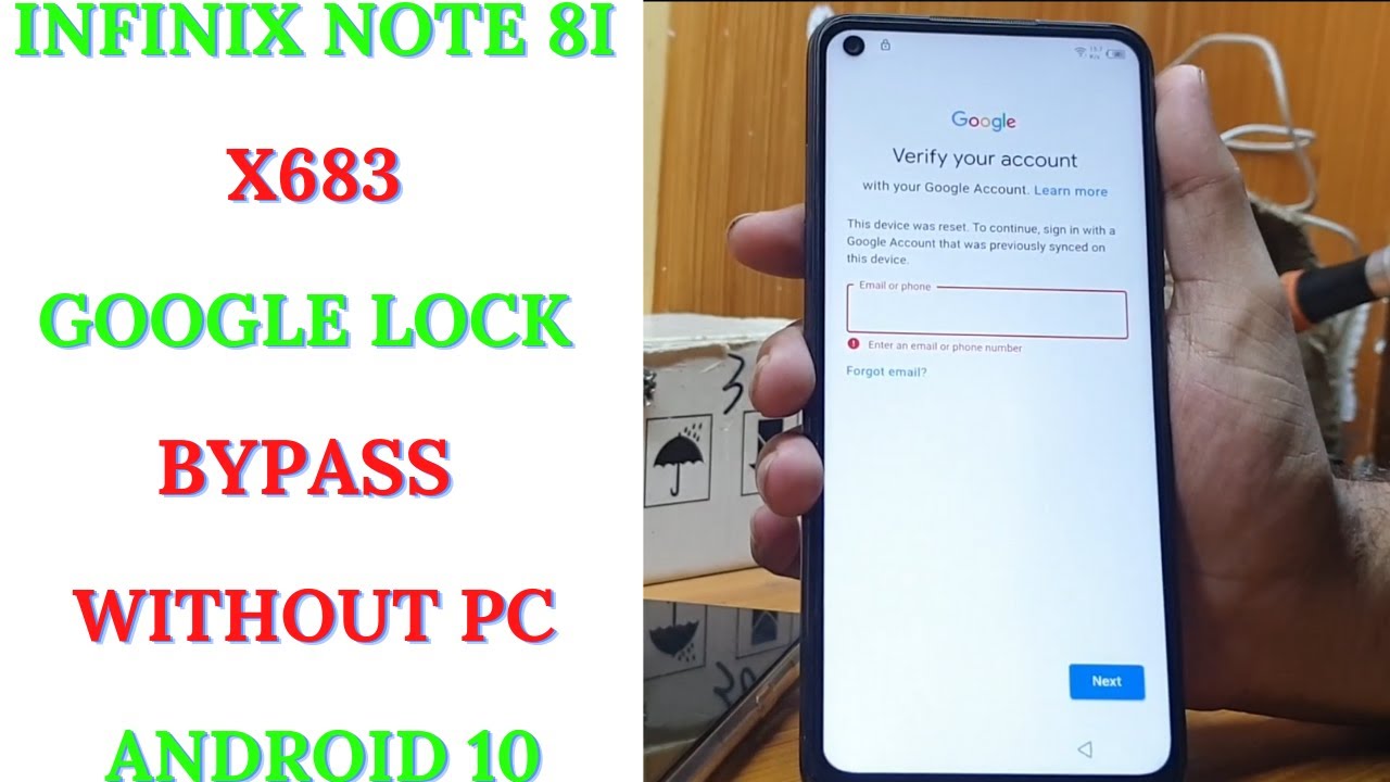 infinix Note 8i X683 FRP/Google Lock Bypass Without PC infinix Note 8i X683 FRP/Google Lock Bypass Without PC