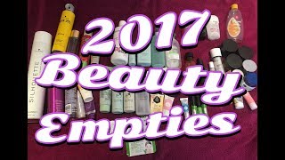 My 2017 Beauty Empties ** B Beautiful by Binita **