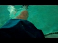 Wetlook - wet white socks in the pool with dress shoes 2
