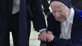 Europes Oldest Person, A French Nun, Celebrates 116Th Birthday Afp