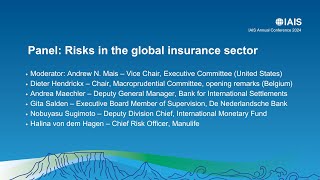 Iais Annual Conference 2024 Risk In The Global Insurance Sector