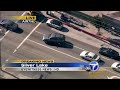 Los Angeles police chase car jacker