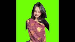 Cute Girl Dancing On Green Screen To Chitthi Song