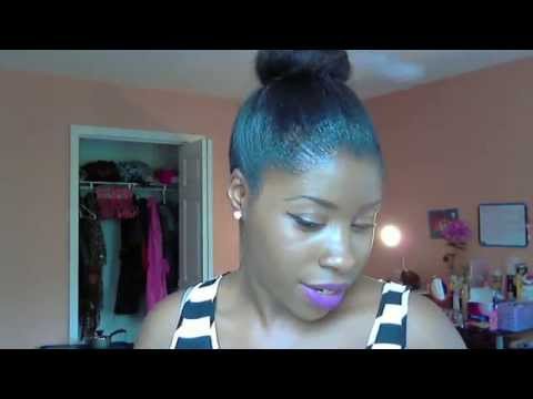 4C tutorial Hicks Hair! Control! Edge Review Product Down giant bun That hair Lay