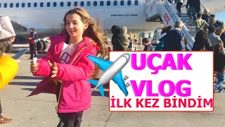 Uçak Vlog. İlk Kez Bindim. 1. Bölüm. Ecri̇n Su Çoban