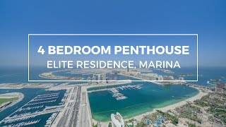 4 Bedroom Penthouse with  Palm View | Elite Residence, Dubai Marina