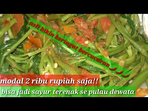 Resep Plecing kangkung khas bali//pasangan ikan panggang