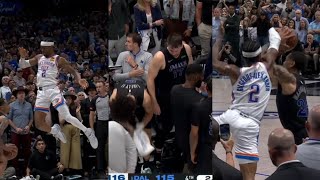 LUKA DONCIC SHOCKED REACTION AFTER SGA FOULS PJ WASHINGTON FOR GAME WINNER! \& THEN ADVANCES TO WEST