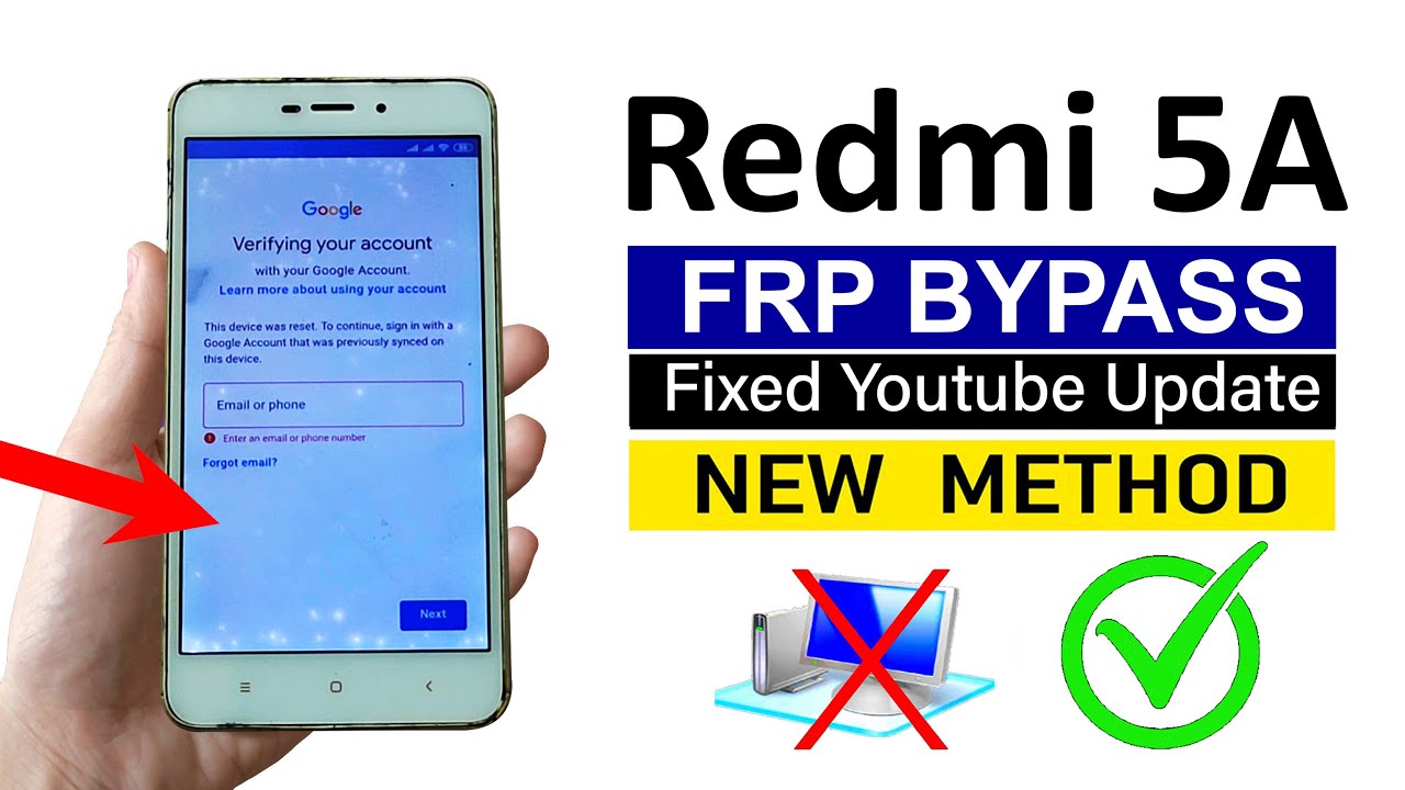 Redmi 5A Google Account Remove | New Method (Without pc) Redmi 5A Google Account Remove | New Method (Without pc)