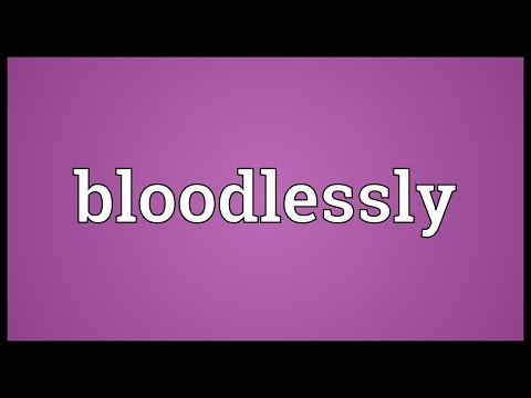 Header of bloodlessly