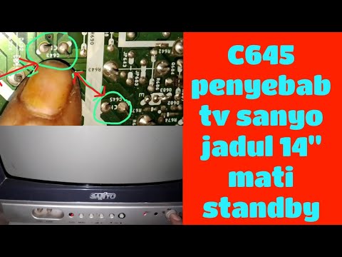 service tv sanyo jadul mati standby