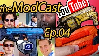 Nerf Vs Youtube Feat. Jangular, Outofdarts, Thunderdomedoc - Modcast Ep.4 Maketestbattle