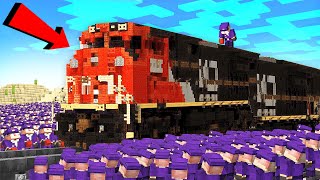 Я Поручил 100 Игрокам Построить Свой Поезд В Майнкрафт…