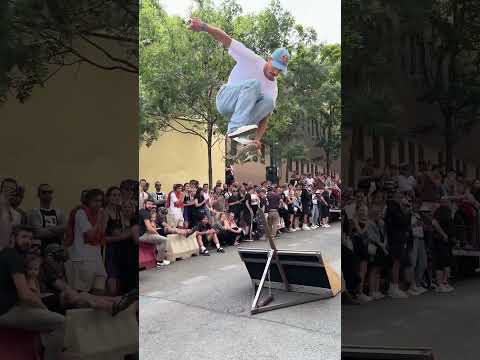 Danny Leon blasts a Hardflip Indy at Red Bull Steep Street in Prague. 🚀