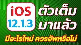 iOS 12.1.3 ตัวเต็มมาแล้ว มีอะไรใหม่ และควรอัพเดตหรือไม่ | สอนใช้ iPhone ง่ายนิดเดียว