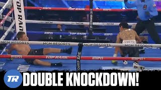 THE RARE DOUBLE KNOCKDOWN! Corey Champion & Peter Cortez both go down | FIGHT HIGHLIGHTS