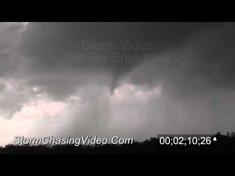 4/14/2012 Tornado near Rush Center, KS, stock footage