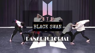BTS - Black Swan [DANCE TUTORIAL SLOW MIRRORED]