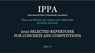 2022 Ippa 12 Repertoires