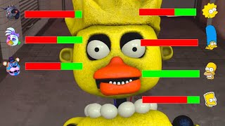 [Sfm Fnaf] Security Breach Vs Simpsons With Healthbars