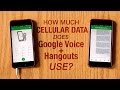 How Much Cellular Data Does Google Voice and Hangouts Use?