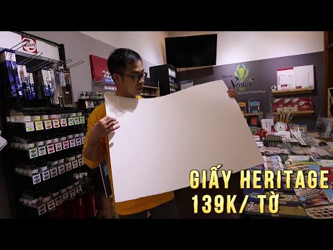 Khám phá giấy Arches, Heritage, Baohong - Mua giấy vẽ màu nước 100% cotton ở Việt Nam dễ hay khó?