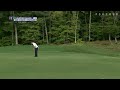 Hunter Mahan drains a 46-foot birdie putt on No. 3 at Deutsche Bank
