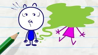 Pencilmate's Not Quite on Cloud Nine -in- LOUD CLOUD PENCILMATION COMPILATION for Kids
