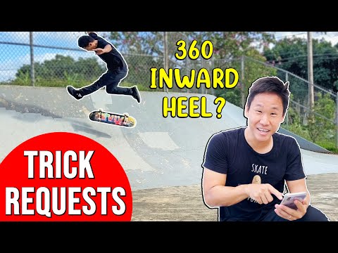 SKATE TRICK REQUESTS | Trying The Trick Ideas YOU Sent In!