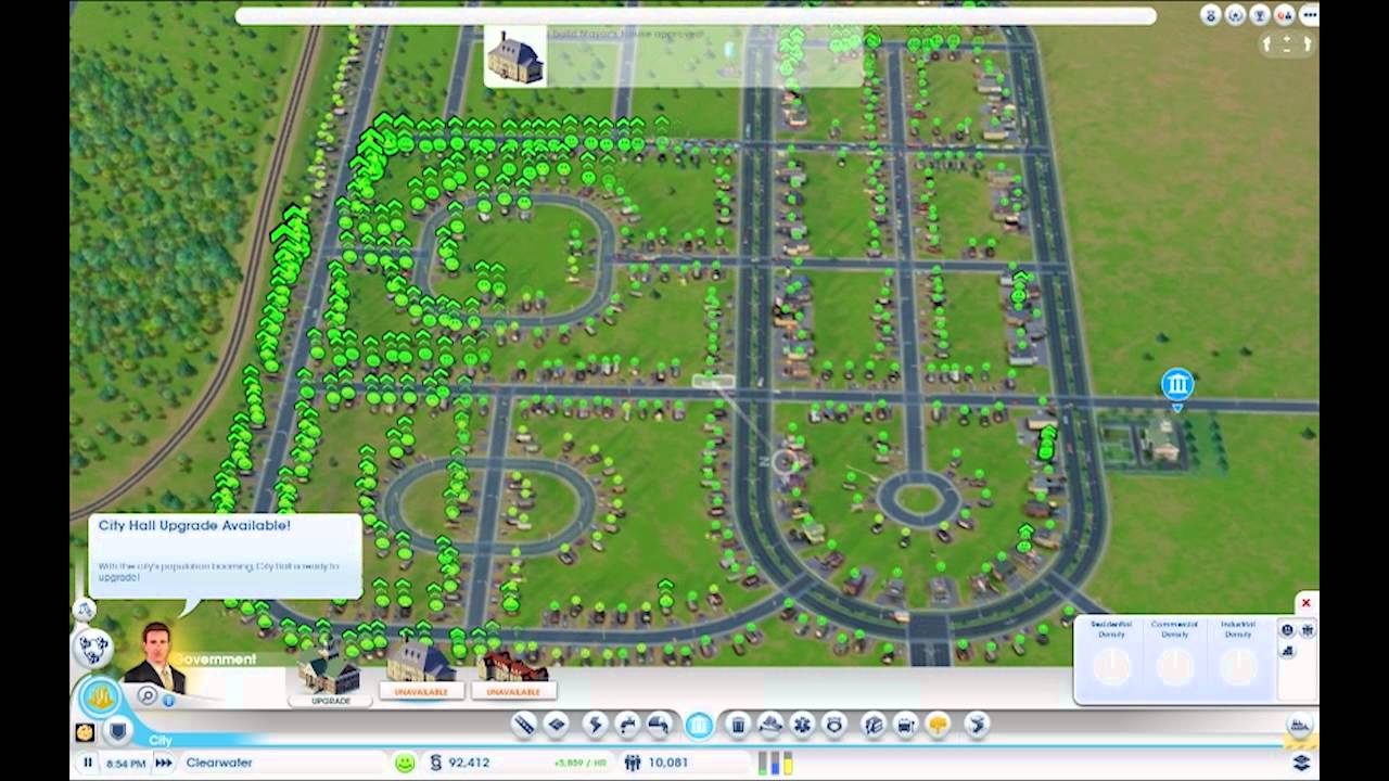 simcity 3000 best layout