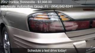 2002 Pontiac Bonneville SLE 4dr Sedan for sale in Plantation