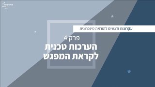 פרק 4 - הערכות טכנית לקראת המפגש הסינכרוני