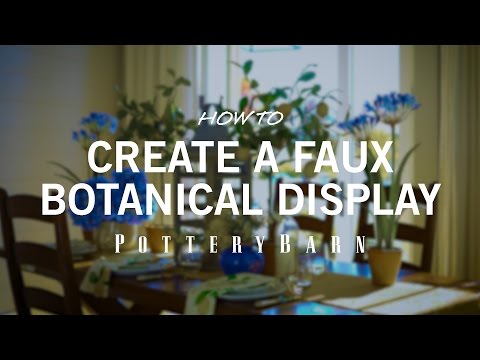 How to Create a Faux Botanical Display
