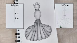Moda Tasarım| Kolay Elbise Çizimi
