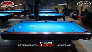 Kamui Open 9 Ball Championship 2017 - Day 3 Rudy Palangkaraya Vs Wisnu Rama