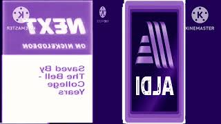 Aldi Logo Animation In Slow Purple Mirrored