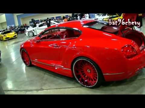 Bentley on Video   All Red Bentley S Continental Coupe Sedan On 24  Forgiatos