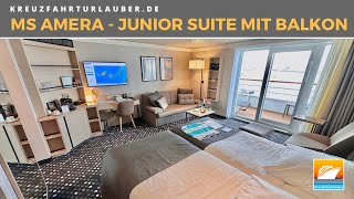 Soo viel Platz und Komfort! Junior Suite auf MS Amera von Phoenix Reisen im Detail (35qm2)