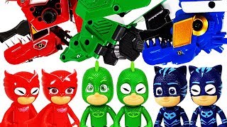 Pj Masks, Transform Into Dino Robot And Fight Against Villains