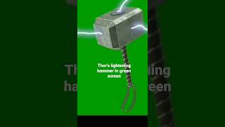 Free Thors Hammer In Green Screen