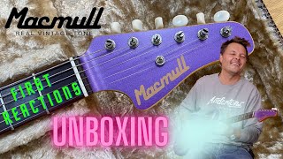 Unboxing an AWESOME Macmull Stinger guitar and first reactions.