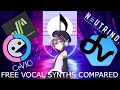 Free Vocal Synths Comparison (UTAU, SynthV, etc.)