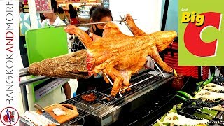Big C In Bangkok - Grilled Crocodile At The Supermarket