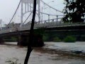 Río Choluteca, en momentos de alerta roja.