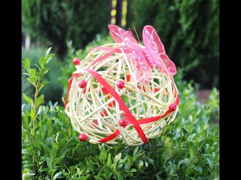 Как сделать декоративные шары из веток