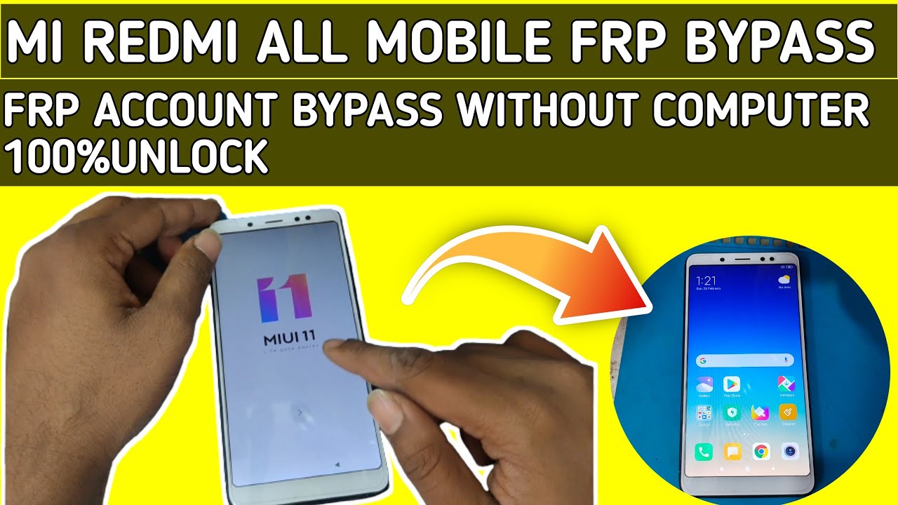Mi Redmi All Mobile Gmail account Remove Bypass Frp 100% Mi Redmi All Mobile Gmail account Remove Bypass Frp 100%