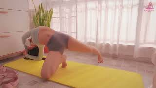 Workout Yoga & hot girl Gymnastics with AimiJer - Part 03