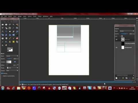 How to Make A YouTube Background With Gimp Template Download Part 2 